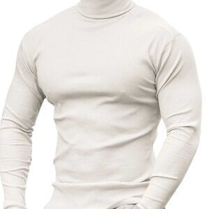 Men's Long Sleeve high neck Slim Sit